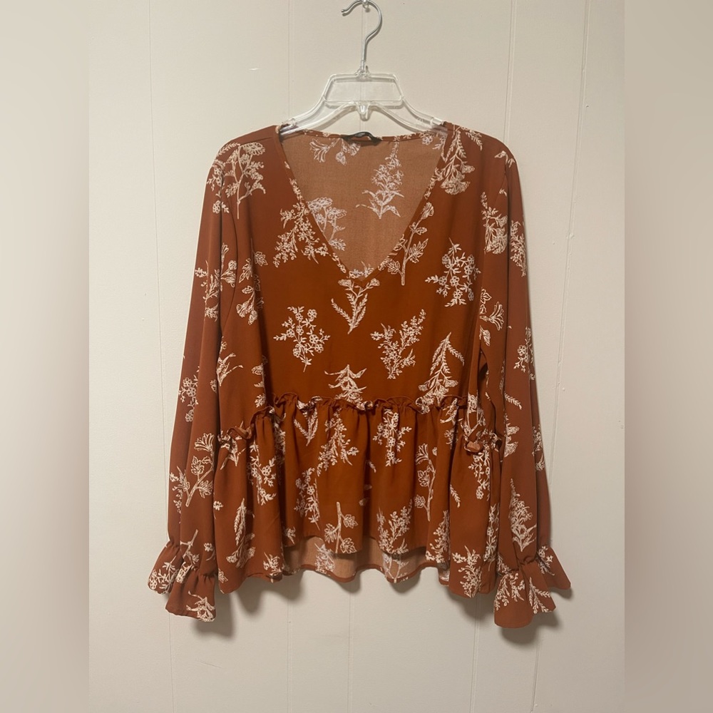 Floral Peplum Blouse